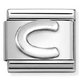 330113/03 Classic LETTER  C S/steel. 925 silver