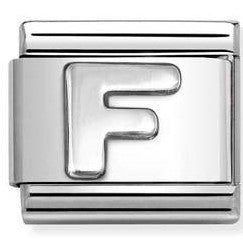 330113/06 Classic LETTER  F S/steel. 925 silver