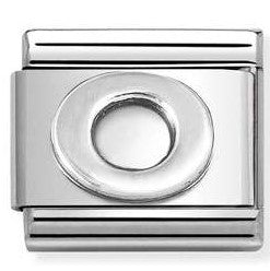330113/15 Classic LETTER O S/steel. 925 silver