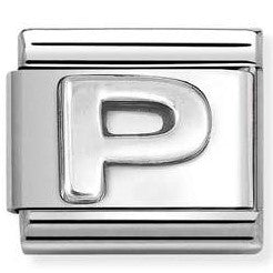 330113/16 Classic LETTER P S/steel. 925 silver