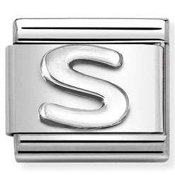 330113/19 Classic LETTER S S/steel. 925 silver