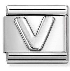 330113/22 Classic LETTER V S/steel. 925 silver
