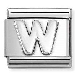 330113/23 Classic LETTER W S/steel. 925 silver