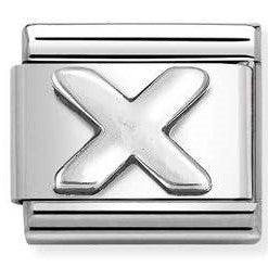 330113/24 Classic LETTER X S/steel. 925 silver
