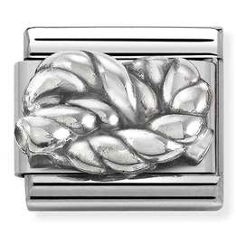 330101/61 Classic OXIDIZED ,st.steel, 925 sterling silver Knot