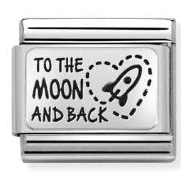 330111/39 Classic PLATES (IC) steel , 925 sterling silver To the moon and back