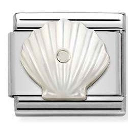 330509/11 Classic STONE  steel, 925 silver Shell in WHITE MOTHER OF PEARL
