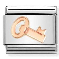 430104/48 Classic steel,  9 ct Rose gold Key