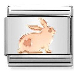430104/50 Classic  steel, 9ct Rose gold Rabbit