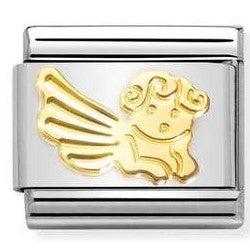 030149/46 Classic steel, 18k gold Diamond-coated Angel