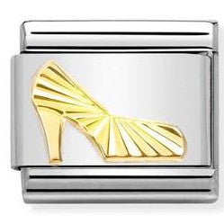 030149/49 Classic, steel, 18k gold Diamond-coated shoe heel