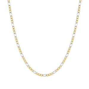 B-YOND steel necklace SMALL CURB Stainless steel, Yellow Gold