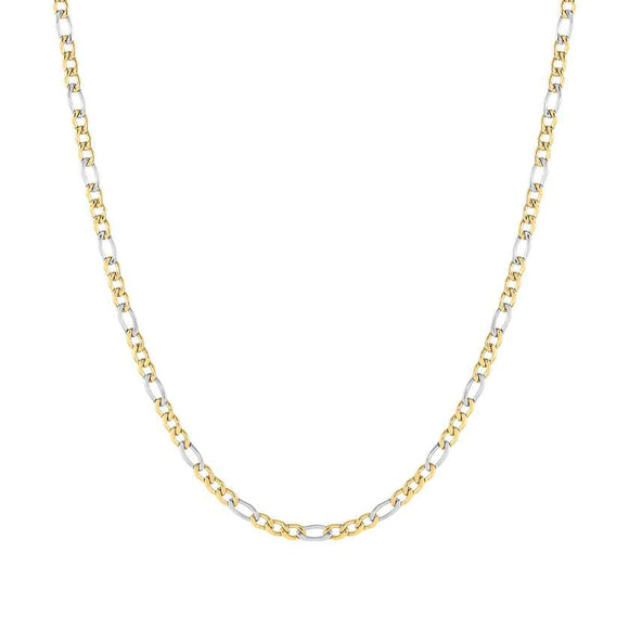 B-YOND steel necklace SMALL CURB Stainless steel, Yellow Gold