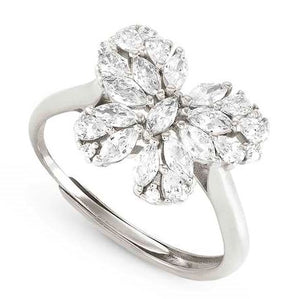 RAYOFLIGHT ring in 925 silve CZ Butterfly
