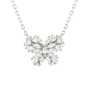 RAYOFLIGHT necklace in 925 silver CZ Butterfly