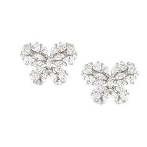 RAYOFLIGHT earrings in 925 silver and cubic zirconia Butterfly