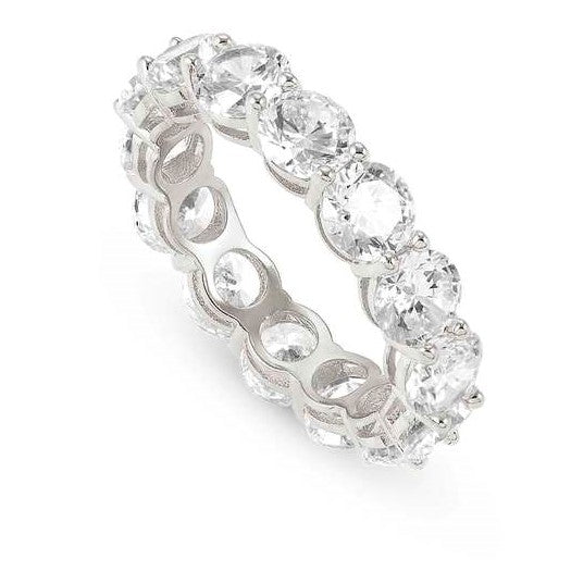 CHIC & CHARM JOYFUL ed. ring in 925 silver and cz (LARGE) Silver Size 13