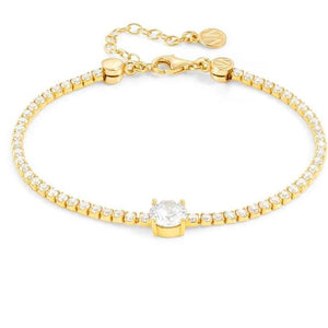CHIC & CHARM JOYFUL ed. bracelet in 925 silver and cz (CENTRAL) Yellow Gold
