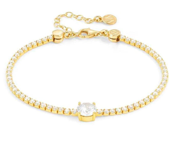 CHIC & CHARM JOYFUL ed. bracelet in 925 silver and cz (CENTRAL) Yellow Gold