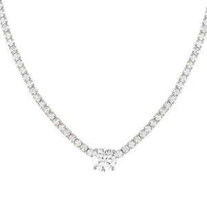 CHIC & CHARM JOYFUL ed. necklace in 925 silver and cz (CENTRAL) Silver
