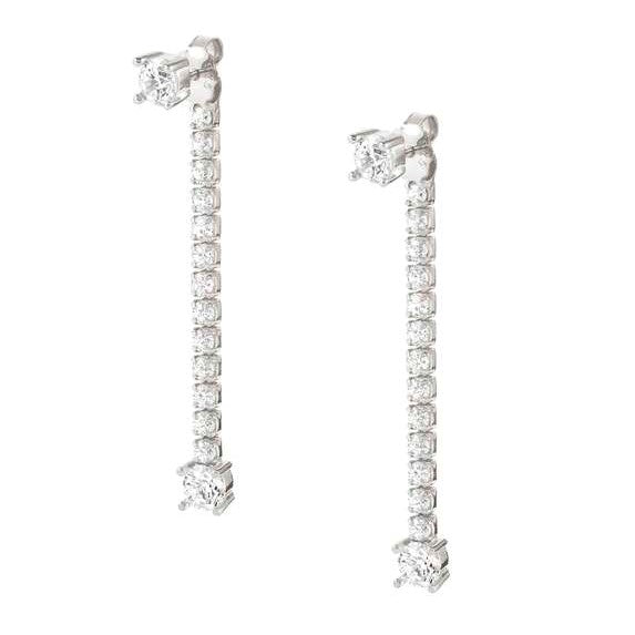 CHIC & CHARM JOYFUL ed. earrings in 925 silver and cz (PENDANTS) Silver