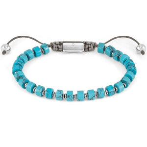 INSTINCT STYLE,bracelet ,steel. stones TORQUOISE