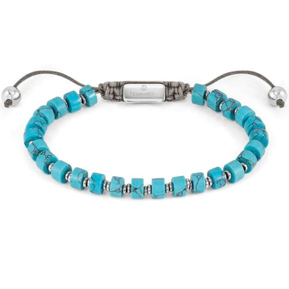 INSTINCT STYLE,bracelet ,steel. stones TORQUOISE