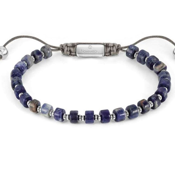 INSTINCT STYLE bracelet,steel, stones SODALITE