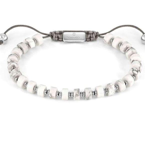 INSTINCT STYLE bracelet steel stones WHITE TURQUOISE Nomination York