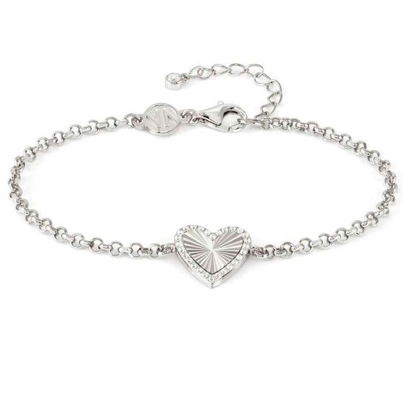 TRUEJOY bracelet in 925 silver and cubic zirconia Heart