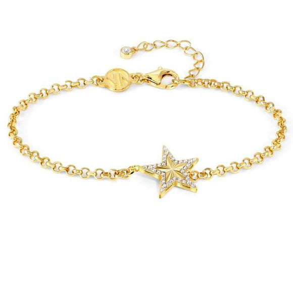 TRUEJOY bracelet in 925 silver and cubic zirconia Gold Star