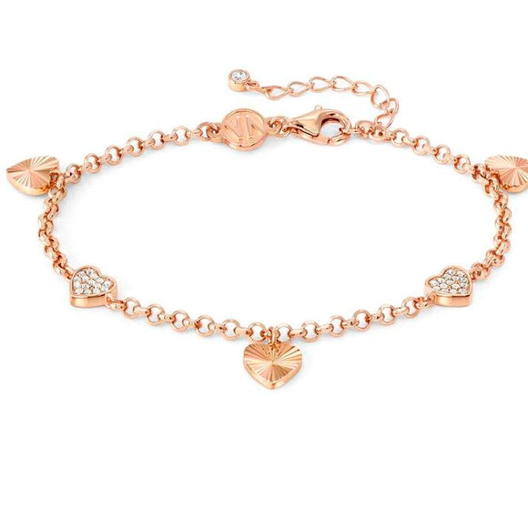 TRUEJOY bracelet in 925 silver and cubic zirconia (RICH) Rose Gold Heart