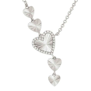 TRUEJOY necklace in 925 silver and cubic zirconia Heart