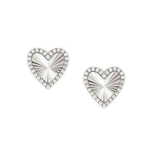 TRUEJOY earrings in 925 silver CZ Heart