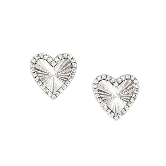 TRUEJOY earrings in 925 silver CZ Heart