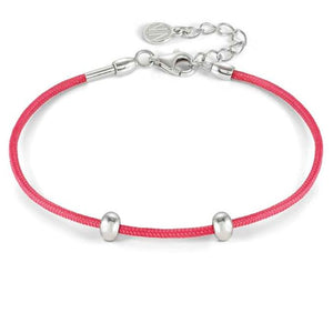 SEIMIA bracelet ed. CANDY in 925 silver and fabric RED