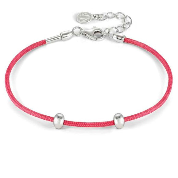 SEIMIA bracelet ed. CANDY in 925 silver and fabric RED