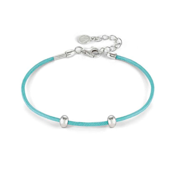 SEIMIA bracelet ed. CANDY in 925 silver and fabric Turquoise