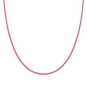 SEIMIA necklace ed. CANDY in 925 silver and fabric RED
