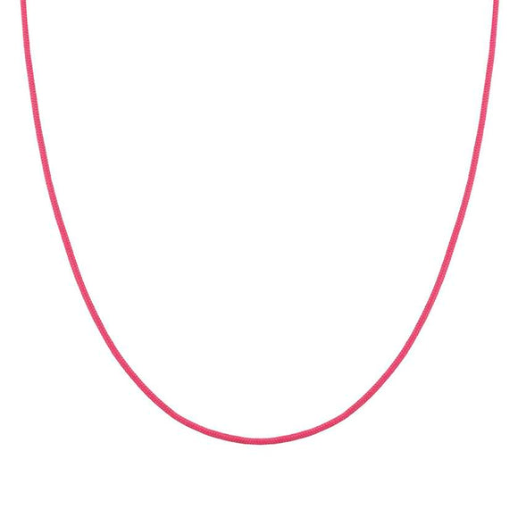 SEIMIA necklace ed. CANDY in 925 silver and fabric RED