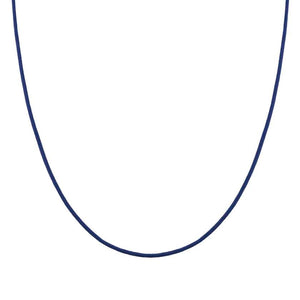SEIMIA necklace ed. CANDY in 925 silver and fabric BLUE