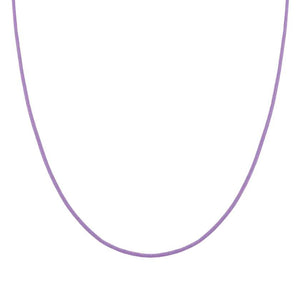 SEIMIA necklace ed. CANDY in 925 silver and fabric LILAC