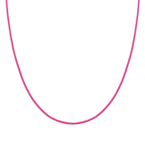 SEIMIA necklace ed. CANDY in 925 silver and fabric FUCHSIA