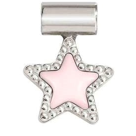 SEIMIA ed. CANDY SYMBOLS in diamond-cut 925 silver and enamel Pink star