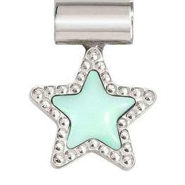 SEIMIA ed. CANDY SYMBOLS in diamond-cut 925 silver and enamel Turquoise star