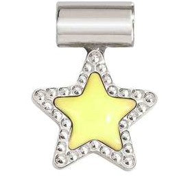 SEIMIA ed. CANDY SYMBOLS in diamond-cut 925 silver and enamel Yellow star