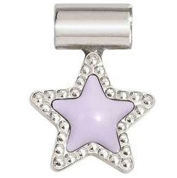 SEIMIA ed. CANDY SYMBOLS in diamond-cut 925 silver and enamel Lilac star