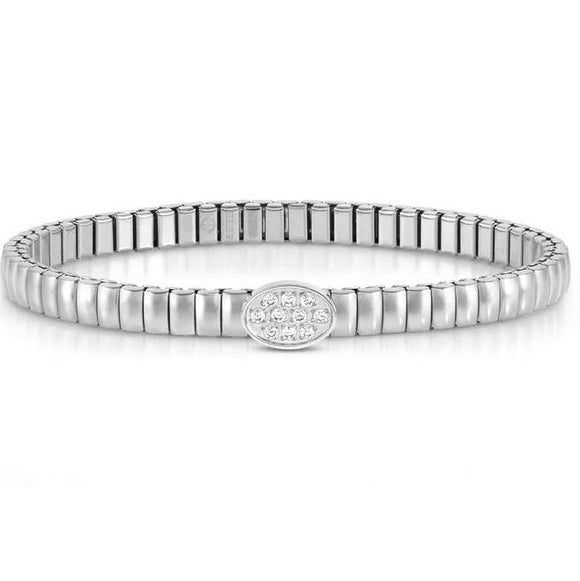 XTE XSMALL bracelet ed. LIFE in steel and cubic zirconia Oval