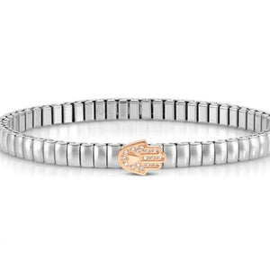 XTE XSMALL bracelet ed. LIFE in steel and cubic zirconia Rose Gold Hand