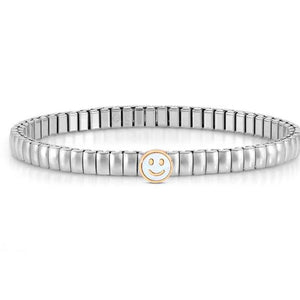 XTE XSMALL bracelet ed. LIFE in steel and stone Smile ROSE GOLD fin. Mother of Pearl